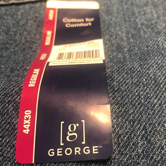 NWT44x30George’s reg fit jeans medium blue 100% Cotton Heavyweight Non-Stretch - Picture 3 of 8